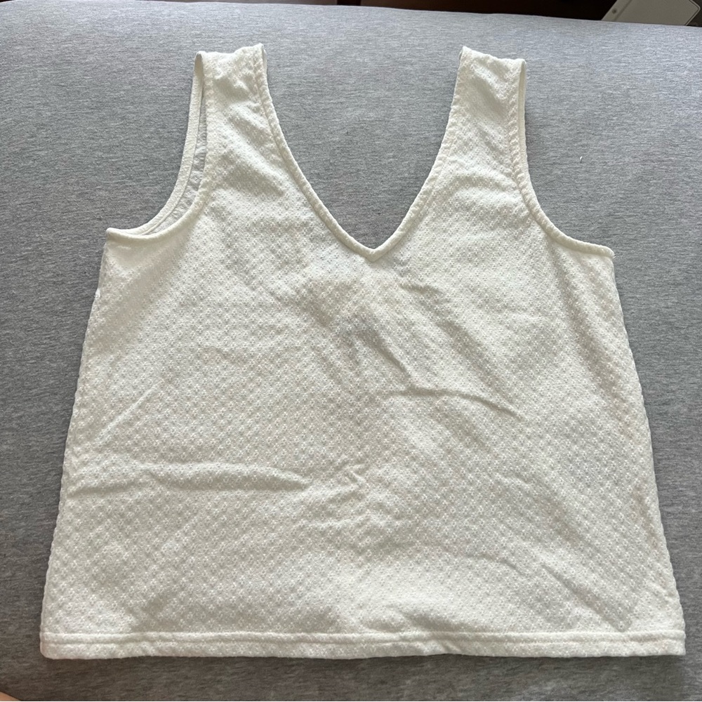 Madewell Jacquard Peekaboo-back Crop Top